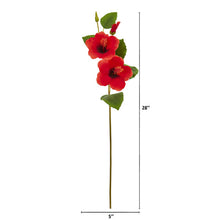 Load image into Gallery viewer, 28" Hibiscus Artificial Flower (Set of 12)