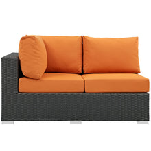 Load image into Gallery viewer, Sojourn Outdoor Patio Sunbrella¨ Left Arm Loveseat by Modway
