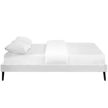 Load image into Gallery viewer, Loryn Vinyl Queen Bed Frame with Round Splayed Legs by Modway