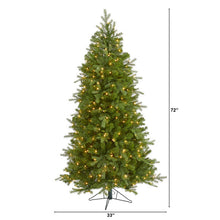 Load image into Gallery viewer, 6' Vienna Fir Artificial Christmas Tree with 400 Warm White Lights