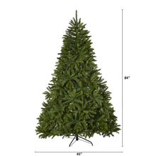 Load image into Gallery viewer, 7' Sierra Spruce 'Natural Look' Artificial Christmas Tree w/ 500 Clear LED Light
