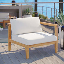 Load image into Gallery viewer, Bayport Outdoor Patio Teak Wood Right-Arm Chair by Modway