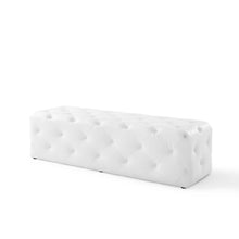 Load image into Gallery viewer, Amour 60" Tufted Button Entryway Faux Leather Bench by Modway