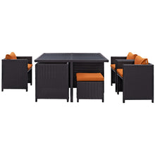 Load image into Gallery viewer, Inverse 9 Piece Outdoor Patio Dining Set by Modway