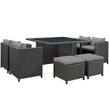 Load image into Gallery viewer, Sojourn 9 Piece Outdoor Patio Sunbrella¨ Dining Set by Modway