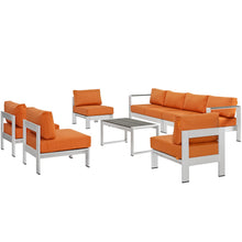 Load image into Gallery viewer, Shore 7 Piece Outdoor Patio Sectional Sofa Set by Modway