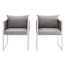 Load image into Gallery viewer, Stance Outdoor Patio Aluminum Dining Armchair Set of 2 by Modway
