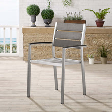 Load image into Gallery viewer, Shore Outdoor Patio Aluminum Dining Armchair by Modway