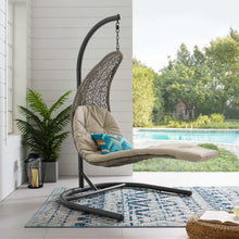 Load image into Gallery viewer, Landscape Hanging Chaise Lounge Outdoor Patio Swing Chair by Modway