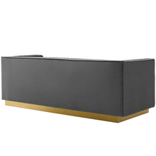 Load image into Gallery viewer, Sanguine Vertical Channel Tufted Upholstered Performance Velvet Sofa and Armchair Set by Modway