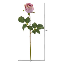 Load image into Gallery viewer, 21" Rose Bud Artificial Flower (Set of 6)
