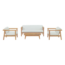 Load image into Gallery viewer, Bayport 4 Piece Outdoor Patio Teak Set by Modway