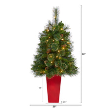 Load image into Gallery viewer, 44' Golden Tip Washington Pine Artificial Christmas Tree w/ 50 Clear Lights