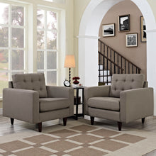 Load image into Gallery viewer, Empress Upholstered Fabric Armchair Set of 2 by Modway