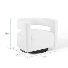 Load image into Gallery viewer, Spin Cutaway Performance Velvet Swivel Armchair by Modway
