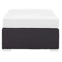 Load image into Gallery viewer, Convene Outdoor Patio Fabric Rectangle Ottoman by Modway
