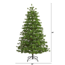 Load image into Gallery viewer, 7' Yukon Mixed Pine Artificial Christmas Tree with 1104 Bendable Branches