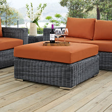 Load image into Gallery viewer, Summon Outdoor Patio Sunbrella¨ Square Ottoman by Modway
