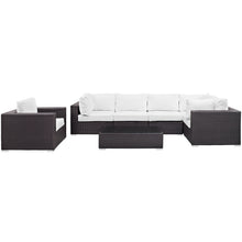 Load image into Gallery viewer, Convene 7 Piece Outdoor Patio Sectional Set by Modway