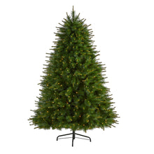 Load image into Gallery viewer, 7' New England Pine Artificial Christmas Tree with 400 Clear Lights