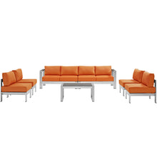 Load image into Gallery viewer, Shore 7 Piece Outdoor Patio Sectional Sofa Set by Modway