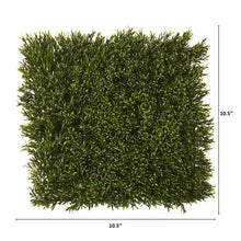 Load image into Gallery viewer, 10.5" x 10.5" Rosemary Artificial Wall Mat UV Resistant  (Set of 4)