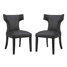 Load image into Gallery viewer, Curve Vinyl Dining Side Chair Set of 2 by Modway