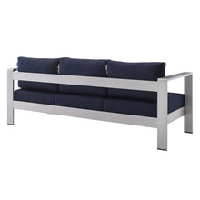 Load image into Gallery viewer, Shore Sunbrella¨ Fabric Aluminum Outdoor Patio Sofa by Modway
