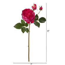 Load image into Gallery viewer, 22" Rose Artificial Flower (Set of 6)