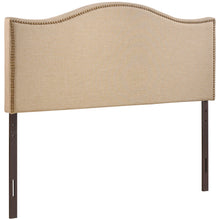 Load image into Gallery viewer, Curl Nailhead Upholstered Queen Headboard by Modway