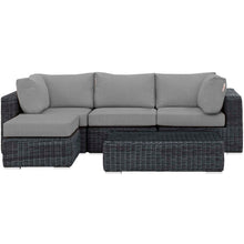 Load image into Gallery viewer, Summon 5 Piece Outdoor Patio Sunbrella¨ Sectional Set by Modway