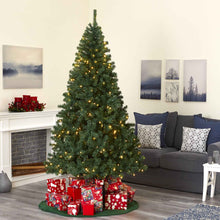 Load image into Gallery viewer, 8' Northern Tip Artificial Christmas Tree with 450 Clear LED Lights