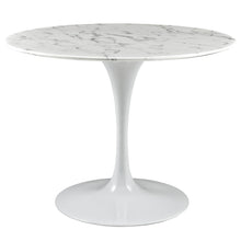 Load image into Gallery viewer, Lippa 40" Round Faux Marble Dining Table by Modway
