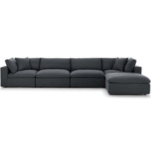Load image into Gallery viewer, Commix 5 Piece Down Filled Overstuffed Sectional Sofa Set by Modway