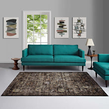 Load image into Gallery viewer, Minu Distressed Floral Lattice 4x6 Area Rug by Modway