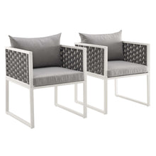 Load image into Gallery viewer, Stance Outdoor Patio Aluminum Dining Armchair Set of 2 by Modway