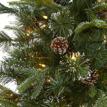 Load image into Gallery viewer, 6' Snowed Tipped Clermont Mixed Pine Artificial Christmas Tree