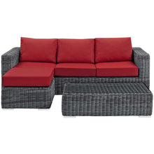 Load image into Gallery viewer, Summon 3 Piece Outdoor Patio Sunbrella¨ Sectional Set by Modway