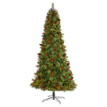 Load image into Gallery viewer, 9' Norway Mixed Pine Artificial Christmas Tree w/ 650 Clear LED Lights