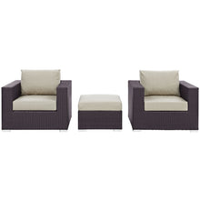 Load image into Gallery viewer, Convene 3 Piece Outdoor Patio Sofa Set by Modway