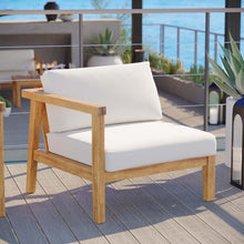 Load image into Gallery viewer, Bayport Outdoor Patio Teak Wood Left-Arm Chair by Modway