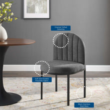 Load image into Gallery viewer, Isla Channel Tufted Upholstered Fabric Dining Side Chair by Modway