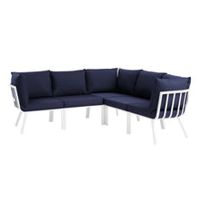 Load image into Gallery viewer, Riverside 5 Piece Outdoor Patio Aluminum Sectional by Modway
