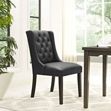 Load image into Gallery viewer, Baronet Button Tufted Vegan Leather Dining Chair by Modway