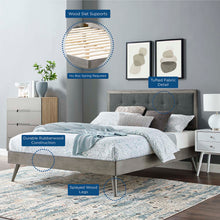 Load image into Gallery viewer, Willow Wood Queen Platform Bed With Splayed Legs by Modway