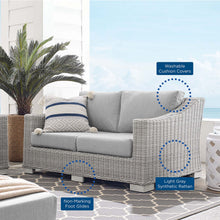 Load image into Gallery viewer, Conway Sunbrella¨ Outdoor Patio Wicker Rattan Loveseat by Modway