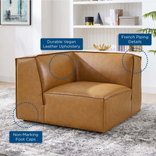 Load image into Gallery viewer, Restore Vegan Leather Sectional Sofa Corner Chair by Modway
