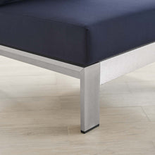 Load image into Gallery viewer, Shore Sunbrella¨ Fabric Aluminum Outdoor Patio Armless Chair by Modway