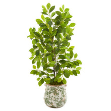 Load image into Gallery viewer, 36" Ficus Artificial Tree in Floral Planter