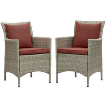 Load image into Gallery viewer, Conduit Outdoor Patio Wicker Rattan Dining Armchair Set of 2 by Modway